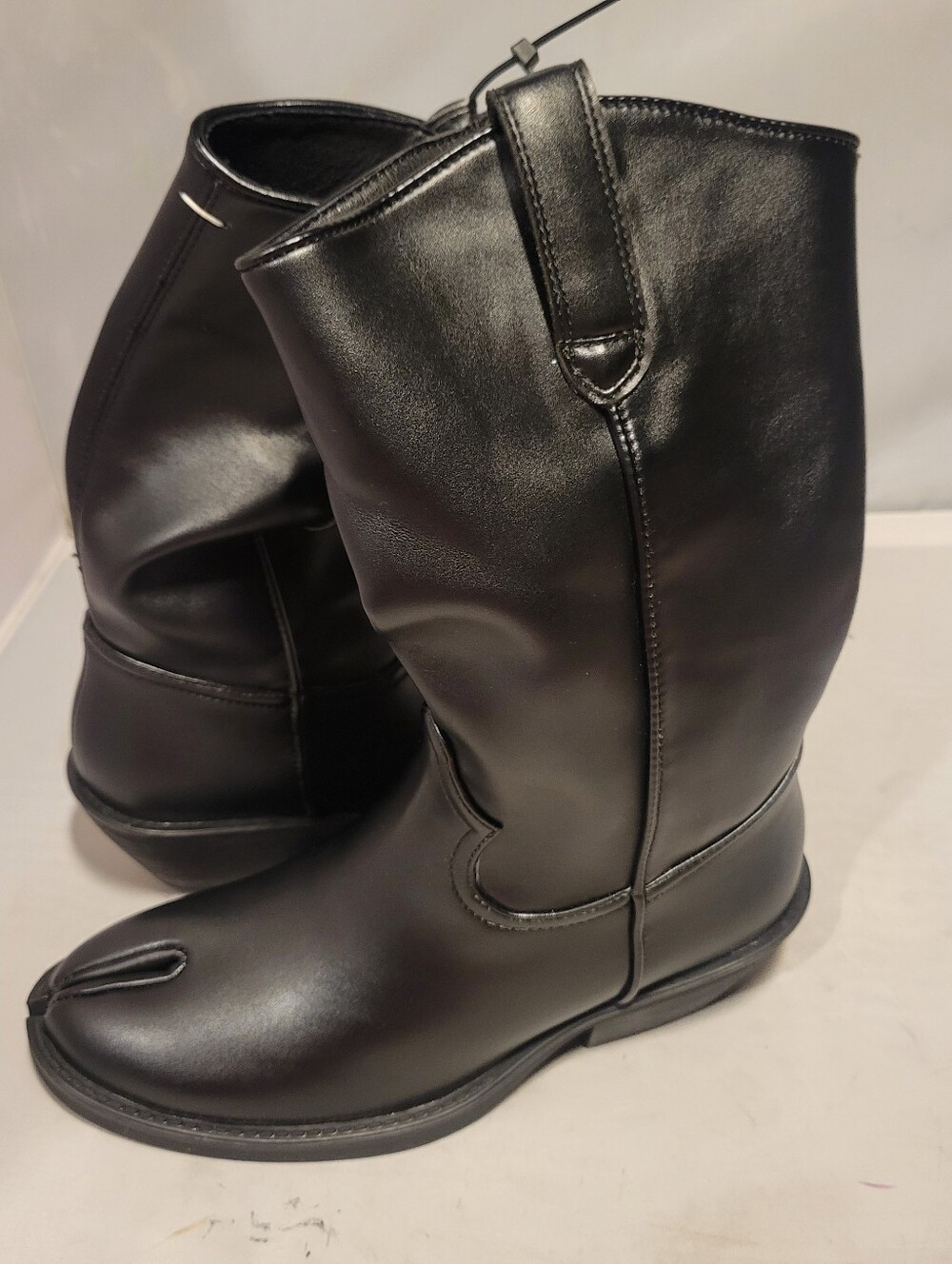 Split Toe Ankle Boots for Women  Japanese Ninja Shoes Low Chunky Heels Sz 6